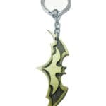 batman batsignal keychain brass metal