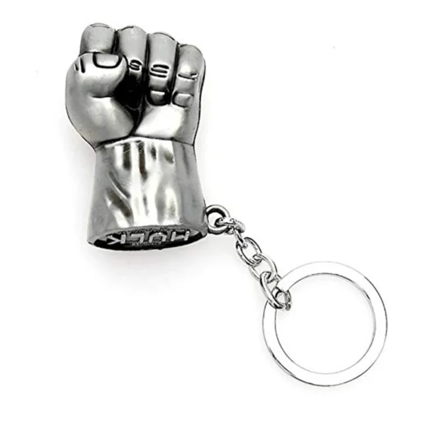 hulk fist metal keychain