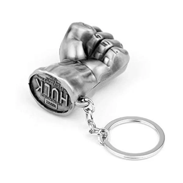 hulk fist metal keychain