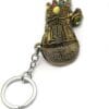 infinity gauntlet thanos brass keychain