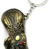 infinity gauntlet thanos brass keychain