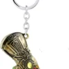 infinity gauntlet thanos brass keychain