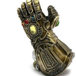infinity gauntlet thanos brass keychain