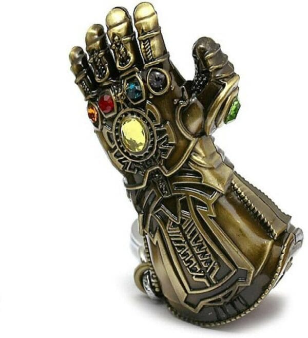 infinity gauntlet thanos brass keychain