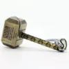 thor hammer brass keychain
