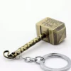thor hammer brass keychain