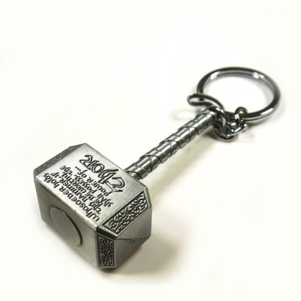 thor hammer metal keychain