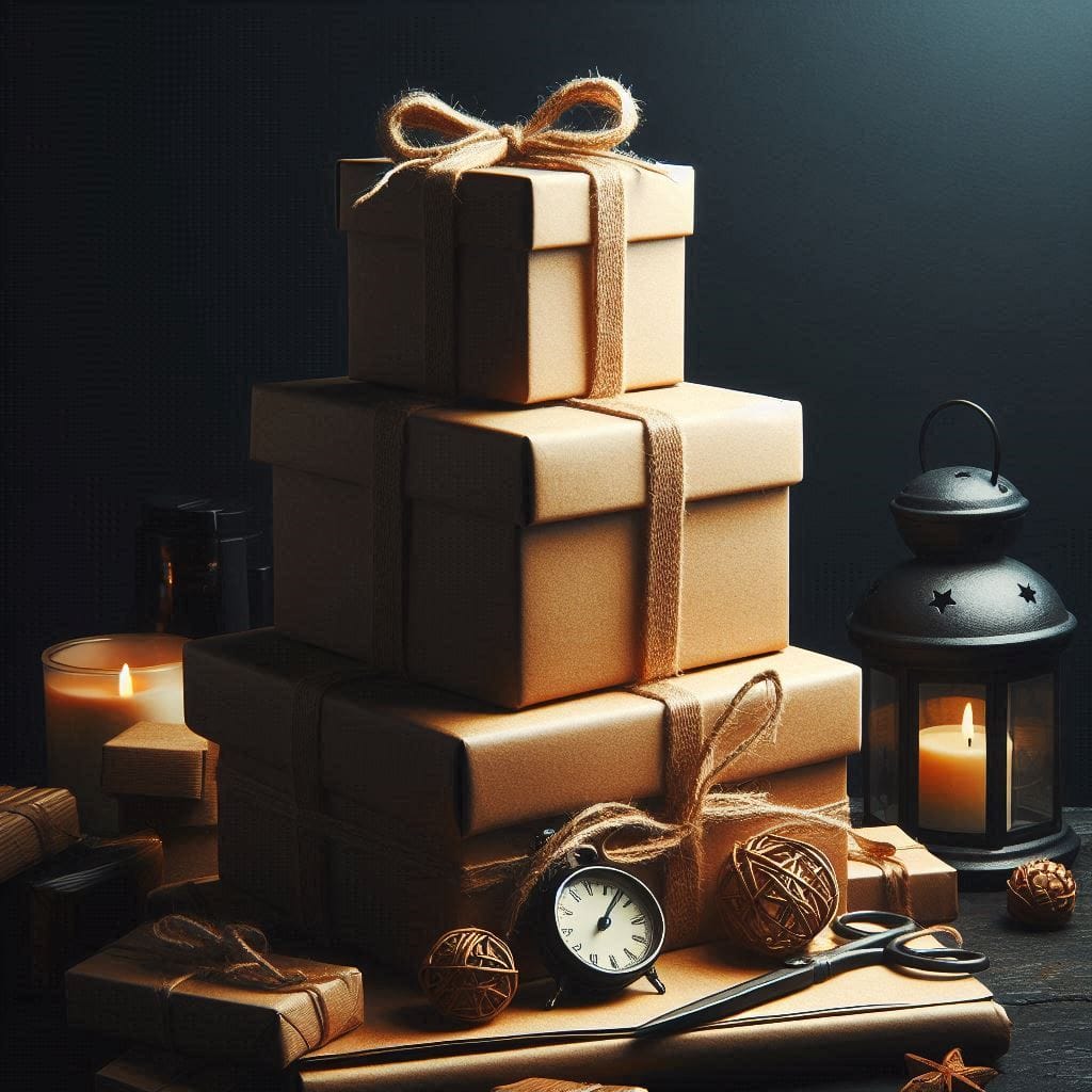 gift box stacks